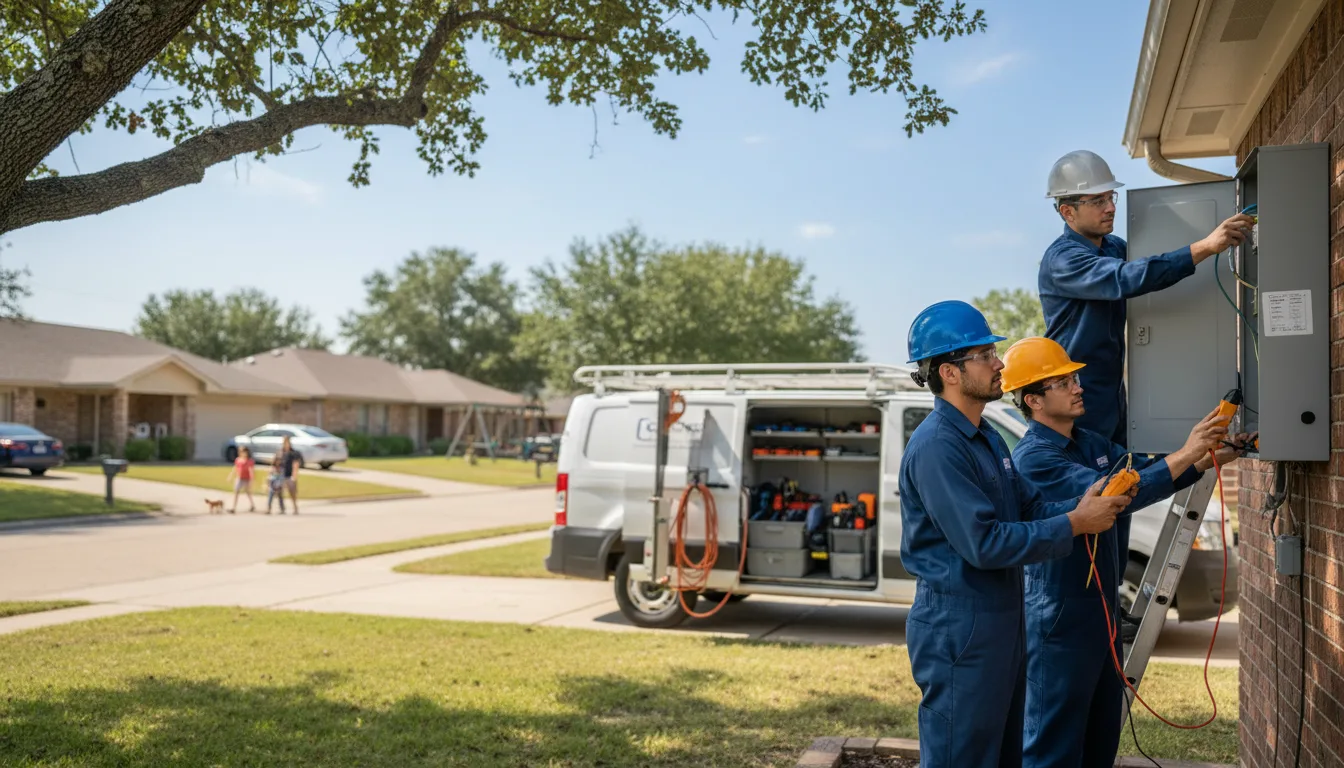 Certified electrician providing emergency electrical services in Christopher, IL